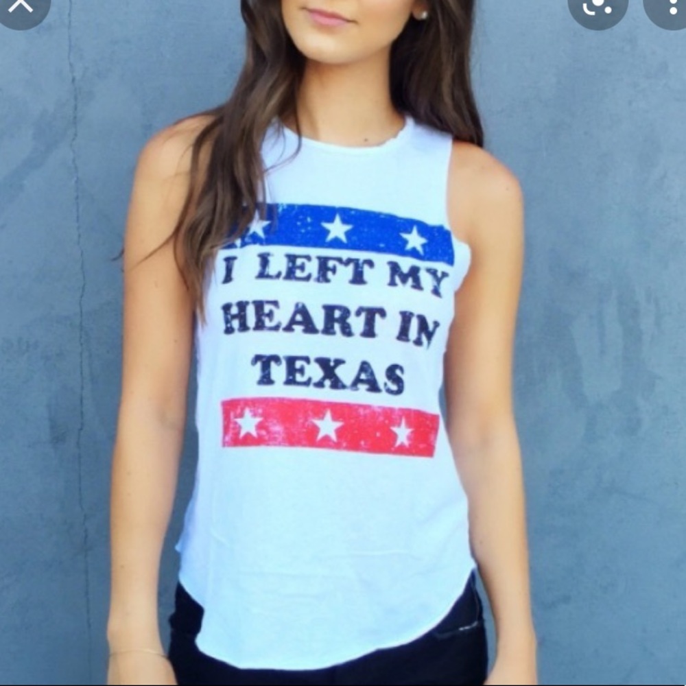 Chaser I left my heart in Texas muscle tee